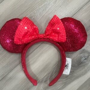 Pink Sequin Mickey Mouse Ears Headband